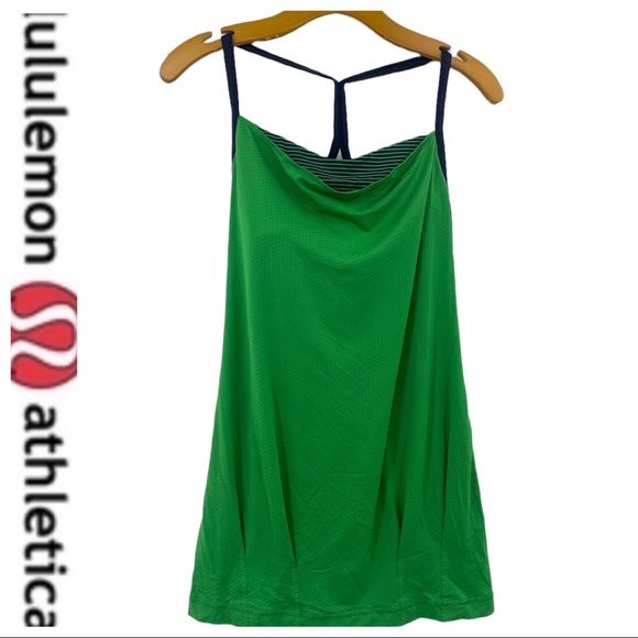 lululemon athletica Tops - 💕SALE💕 Lululemon Green Blue Y Scoop Neck Tank Top